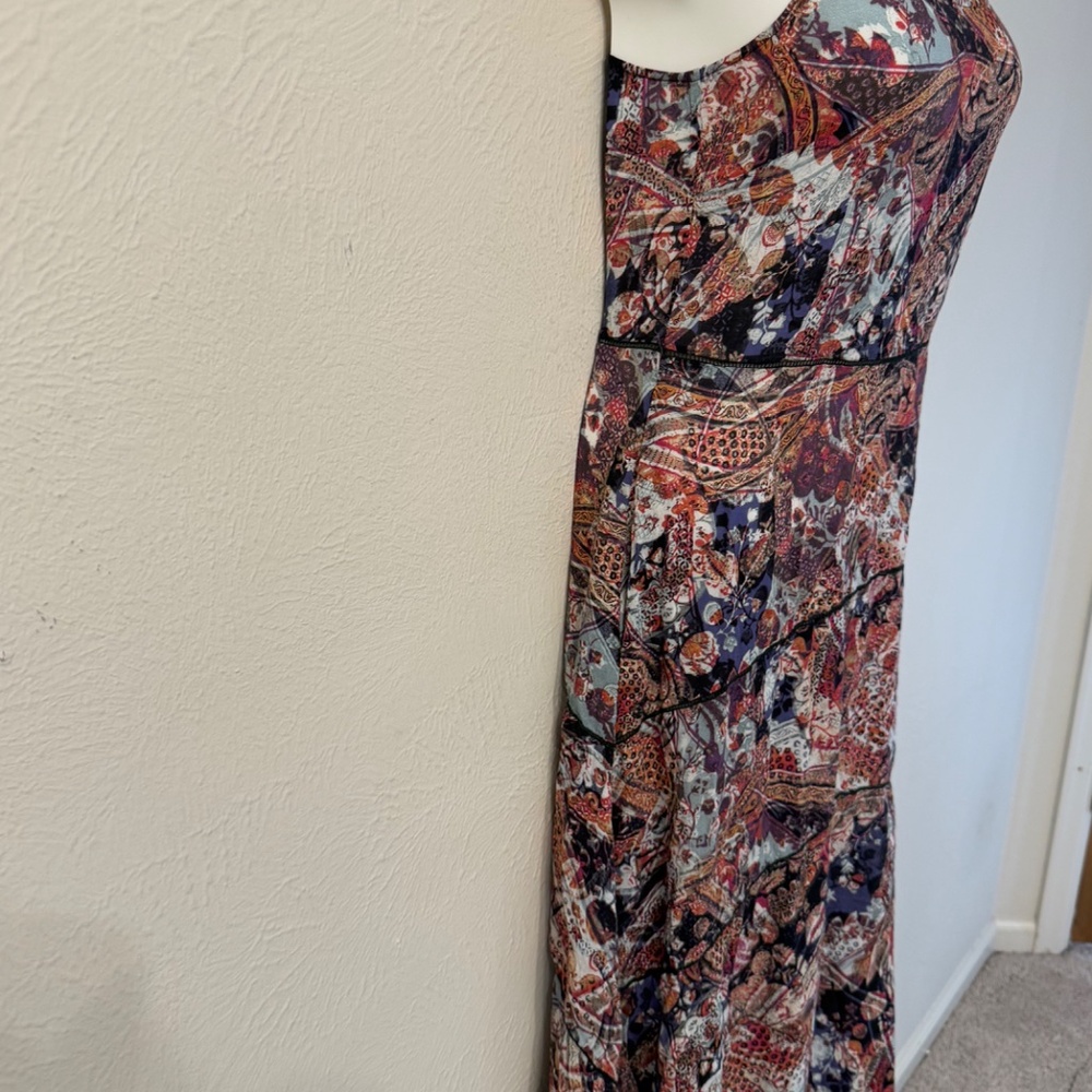 Peruvian Connection Viscose Patterned Maxi Dress … - image 5